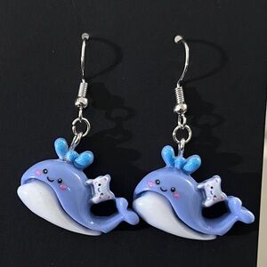 Cute Whale Earrings